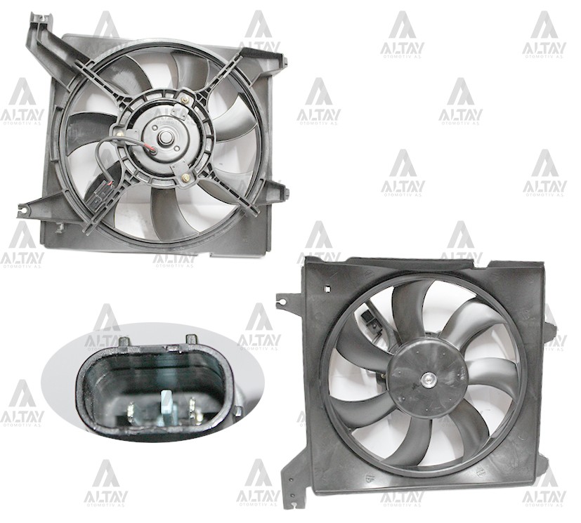 Hyundai Elantra Radyatör Fan ve Motoru 2001-2007 Hyundai Elantra Radyatör Fan ve Motoru 2001-2007